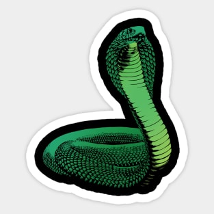 Green Cobra Scales Sticker